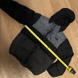 The North Face Reversible Grey/Black/ All Black  Hooded Jacket, Boys M
